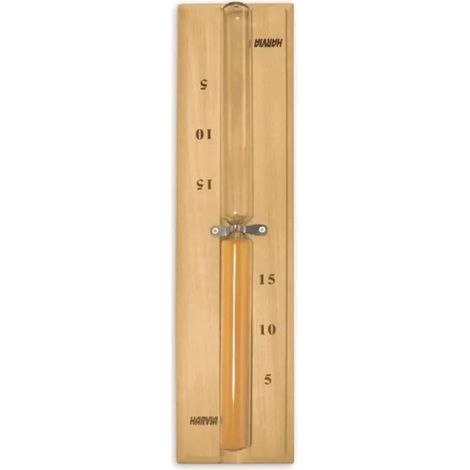 Reloj de arena Harvia madera 15 minutos para sauna