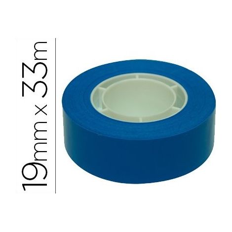 Ruban adhésif bleu en polypropylène à déroulement silencieux - 19mmx33m