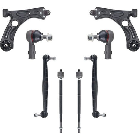 KIT BRACCIO OSCILLANTE 8 PEZZI COMPATIBILE CON CHEVROLET AVEO Tre volumi (T300) 1.6 03.2 / Kit Sospensione Completo OE/OEM / Bracci Oscillanti + Testine Sterzo / Sostituzione Diretta OEM