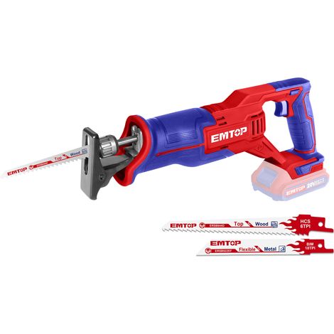 EMTOP Scie sabre sans fil 20V 2800 tr/min lame 150 mm - ERSB644D (1/5)