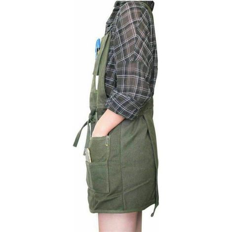Tablier Toile - 16 Oz - Réglable M À XXL - 4 Grandes Poches Et 6 Petites Poches - Pour Peintres Menuisiers Artisans (1/5)