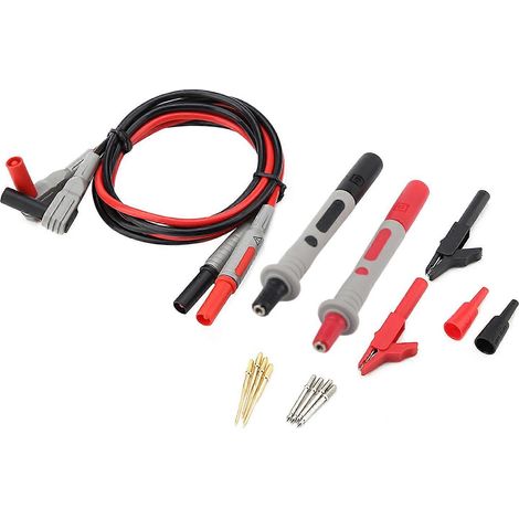 P1300B Elektronisches Digitalmultimeter: Messleitungssatz, Krokodilklemmen, austauschbare Messspitzen (1/4)