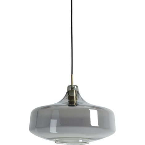 Light & Living - hängeleuchte - Solna - bronze - glas rauchglas - (1/4)