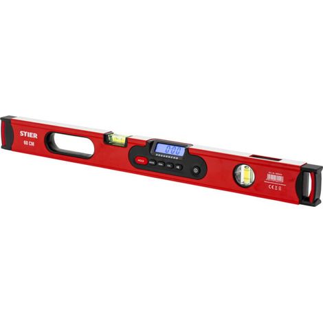 Niveau à bulle numérique STIER SDW-600, écran LCD ±0,2°, 60 cm