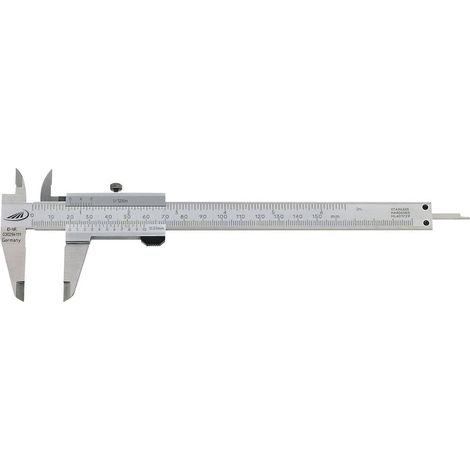 Pied à coulisse de poche 150mm avec vis de blocage rectangulaire (1/4)