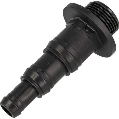 tecuro Durchführung 1 Zoll AG x Schlauchtülle Ø 12/19/25 mm - PP schwarz (1/5)