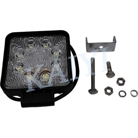 Feu LED pour flèche d'excavatrice, 8 LED, 24 V, ultra-lumineux, phare pour moissonneuse-batteuse agricole, projecteur pour voiture et camion, feu de recul. (1/5)