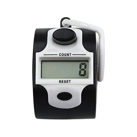 Stück – Manueller Zähler – Digitaler Zähler – 5-stellige Anzeige für Sport und Schule, Schnellreset-Taste, Weiß, 6 x 4 x 2 cm (1/2)