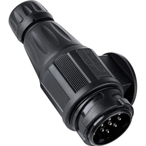 13 Pin Trailer Plug, 12V Waterproof Trailer Socket Plug with 13 Pin Plug for Caravan, RV, Car, Boat (1/3)