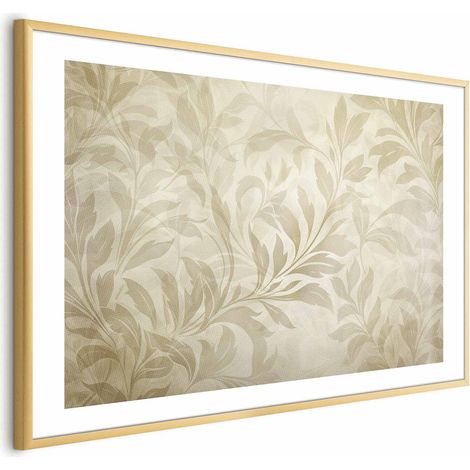 Poster – Sand, Blätter und Ranken (1/4)