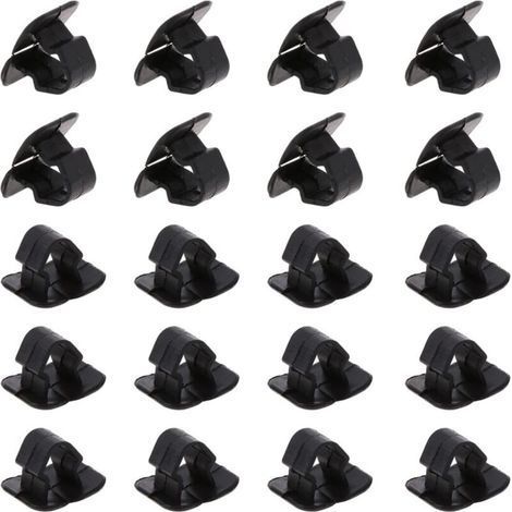 20 Pièces Clips de Fixation pour Capot Automobile – Support en Plastique pour Coussin d’Isolation Thermique et Acoustique – Compatible avec Tous Véhicules (1/5)