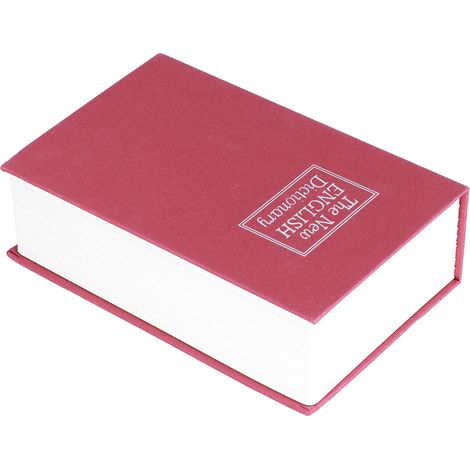 Coffre-fort pour livres simulés avec serrure à clé, dictionnaire anglais et tirelire pour la maison (1/5)
