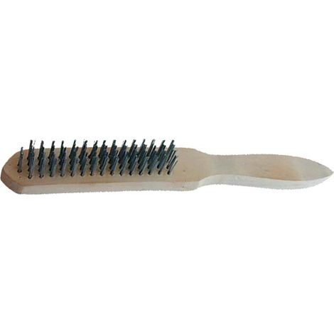 Cepillo de alambre Modeco mn-69-015 5 filas mango madera acero