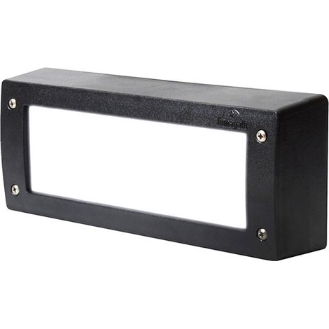 Wandleuchte leti 2xgx53 6w mit Drucktaste cct (3Farben) ip66 l.30xb.6,5xh.12cm schwarz harz