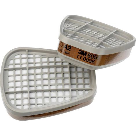 Filtres antigaz et antivapeur série 6000 A2 – Protection respiratoire en environnements industriels – Compatible avec masques 3M (1/7)