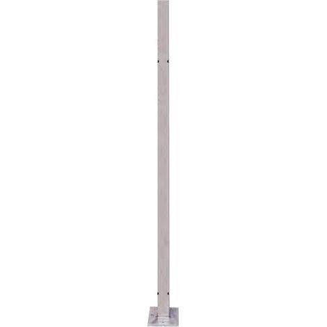 [QUALITE FRANCAISE] - Poteau carré INTERMEDIAIRE insert pour montage entièrement verre - Hauteur 970mm Largeur 40mm - Inox 316