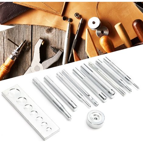Druckknopfwerkzeug-Set mit Zange und Handpresse Lochwerkzeug-Set Lederwerkzeuge zur Knopfherstellung. (1/5)