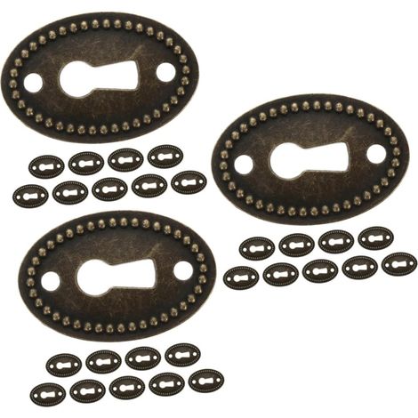 TEHAUX Lot de 30 plaques décoratives ovales pour serrures porte (1/5)