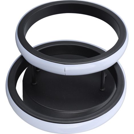 Doppelring-Deckenleuchte, weiß (6000 K), ultraklarer Schirm, moderne LED-Deckenleuchte für Wohnzimmer, 85–265 V (1/5)
