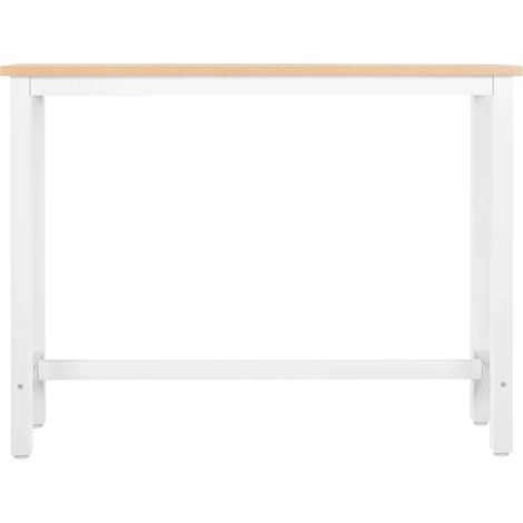 Table multifonctionnelle en MDF et métal 140x100x40 cm pour bar et cuisine (1/5)