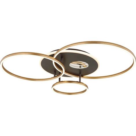 Deckenlampe Designleuchte Fernbedienung LED 3D-Effekt Dimmer Timer anthrazit CCT