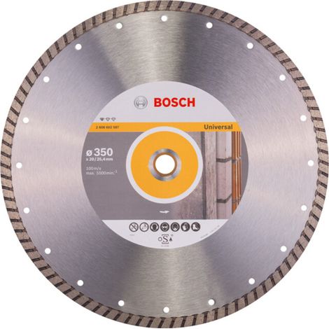 Lame de scie diamant Bosch Standard pour Universal Turbo 350 x 20,00/25,40 x 3 x 10