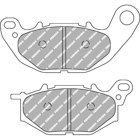 Plaquette de frein Semi-Métal Eco-Friction Route - R90