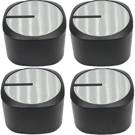 4 Pièces Bouton Plaque de Cuisson, Boutons de Commande Universels,Bouton de Cuisinière,Bouton pour Réchaud à Gaz,pour Presque Toutes Les Cuisinières,Plaques de Cuisson,Four,Cuisinière à Gaz(6MM) (1/5)