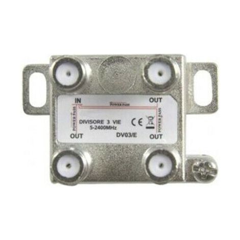 AEV divisore partitore derivatore sdoppiatore splitter 5-2150 Mhz F 3 uscite