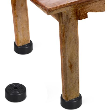 6 Pieds De Meuble À Visser 5.20X5.00X2.00Cm Pieds De Canapé Ronds Coniques Noirs pour Remplacement De Meubles Bricolage Maison Table Armoire (1/5)