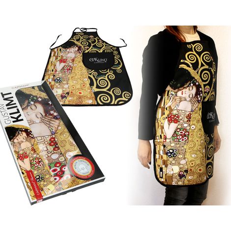 Delantal de cocina para mujer Gustav Klimt Kiss Tree Carmani DAR (1/4)
