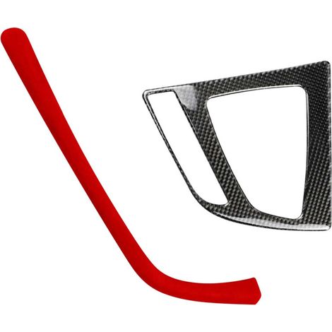Eine Armaturenbrettverkleidung für den BMW F30 mit einer eleganten Schaltkulisse aus weichem Carbonfaser-Gewebe und einer Velours-ABS-Einfassung. Diese einfach zu montierende Interieurverkleidung ist 