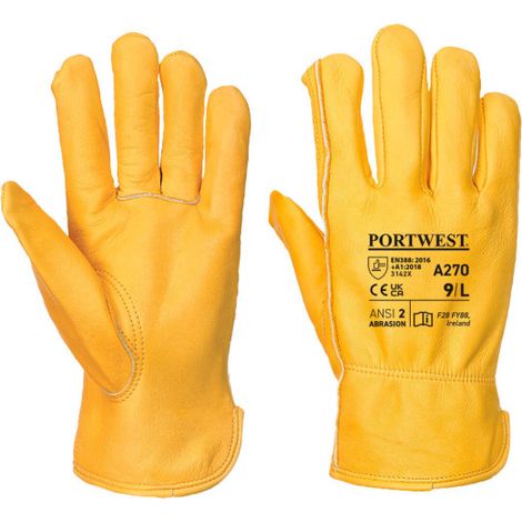 Guante de trabajo Classic Driver, pulgar claveteado A270 XL