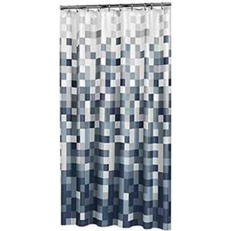 Sealskin Pixel Tenda da Doccia, Poliestere, Nero, 180 x 200 cm