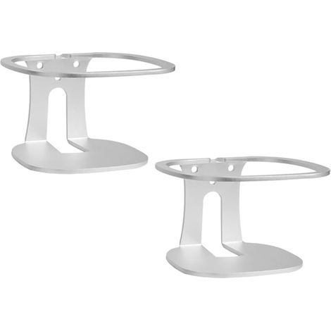 Lot De 2 Supports Muraux Pour Haut-Parleurs Google Home Compatibles Avec Google Home (Argenté) (1/5)
