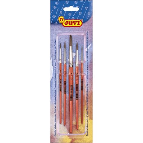 Pack de 5 Pinceles artisticos pelo poney para niño (1/2)