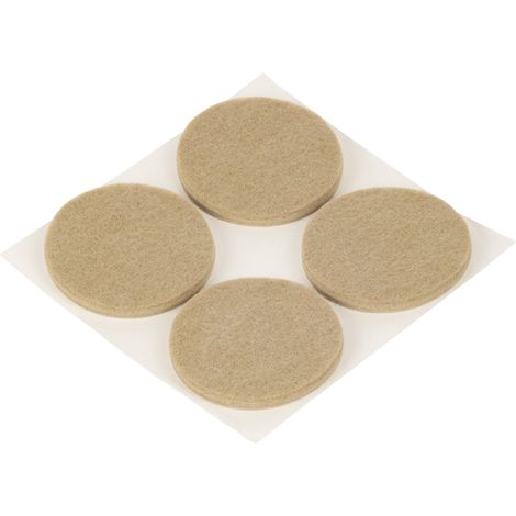 Suki Parkettgleiter BIGDUO, selbstklebend, Ø 50 x 5 mm, beige K4