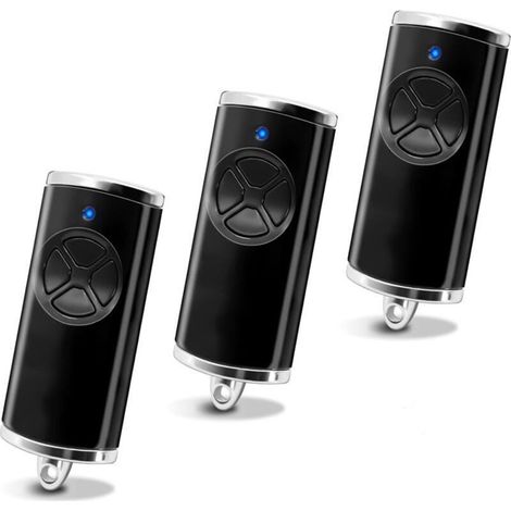 SABIR 868MHz Télécommande pour porte de garage, 4 Canaux Télécommande de Portail pour Hormann Handsender, Bip Portail Porte De Garage Compatible avec Hörmann HSM4 HSE2 HS1 HS4 HSZ1 HSZ2(3PCS) (1/4)
