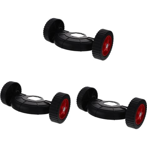 Lot De 3 Roulettes De Support Pour Tondeuse À Gazon Roulettes De Remplacement Pour Tondeuse Houe Machine De Jardin Coupe-bordures (1/5)