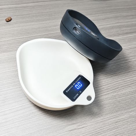 Balance électronique de précision pour café blanc 1000 g / 0,1 g blanc 170 g – Livraison gratuite