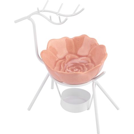 Brûleur d'huile essentielle en forme de cerf, lampe d'aromathérapie pour bougie, fourneau décoratif modèle 2 (1/5)