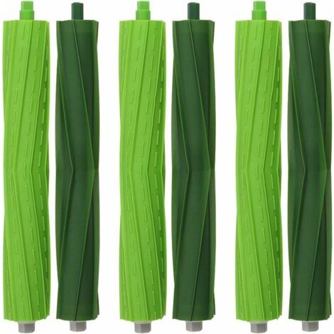 Set of 3 extractor rollers, compatible with Roomba E5/i7. Replacement part set for the central brush extraction of E5, E6, i7 and i7+. A total of 3 replacement parts.--DTEKGAZ