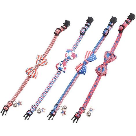 Verstellbares Haustierhalsband-Set für die Feierlichkeiten zum Unabhängigkeitstag (12-teilig) (1/5)