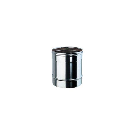 Tubo monoparete in acciaio inox Aisi da 25 cm dm 80 mm