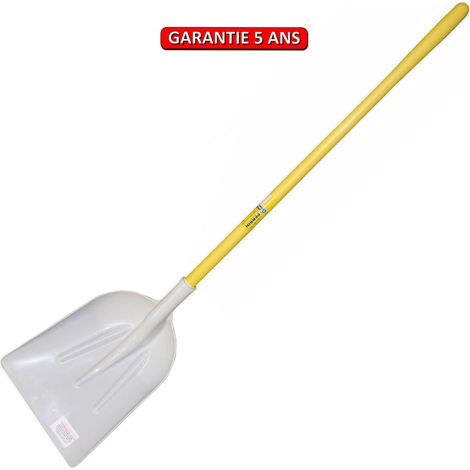 OUTILS PERRIN Pelle plastique blanche alimentaire manche nupla droit + etiquette alimentaire (1/2)