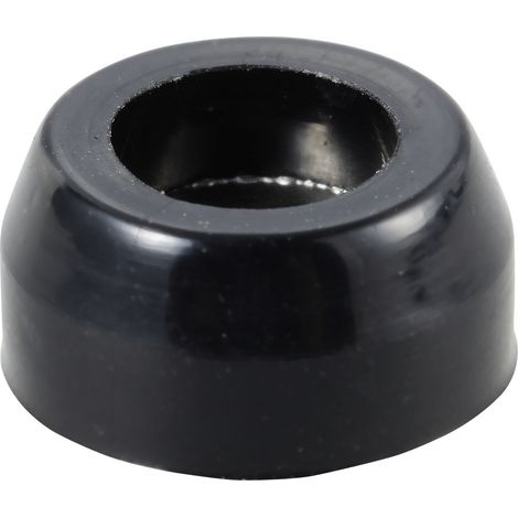 TRU COMPONENTS TC-11654304 Gerätefuß verschraubbar, rund Schwarz (B x H) 11 mm x 6 mm 1 St. (1/3)