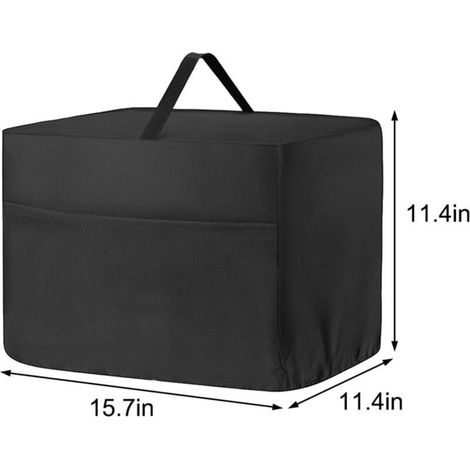 Housse de trancheuse à viande, housse de trancheuse alimentaire pour accessoires, tels que lame en acier inoxydable, brosse, tissu imperméable, s'adapte à la plupart des trancheuses à(38x28x28cm) (1/3)
