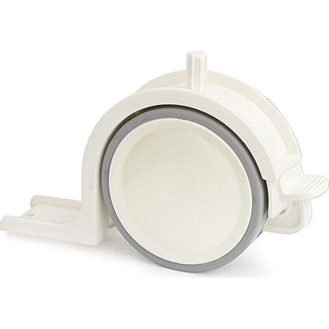 rueda nido toscana. plástico. con freno. blanco. para camas nido. espesor 30mm - qq