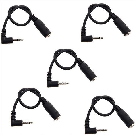 Adaptateur avec 5 prises audio stéréo 2,5 mm (mâle) vers 3,5 mm (femelle) (1/3)