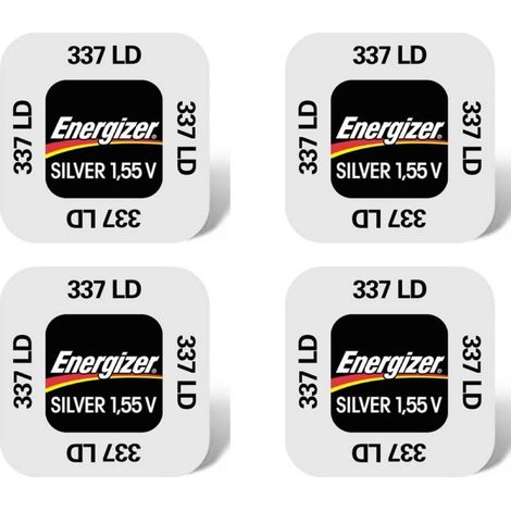 .4 piles Energizer 337LD SR416SW.